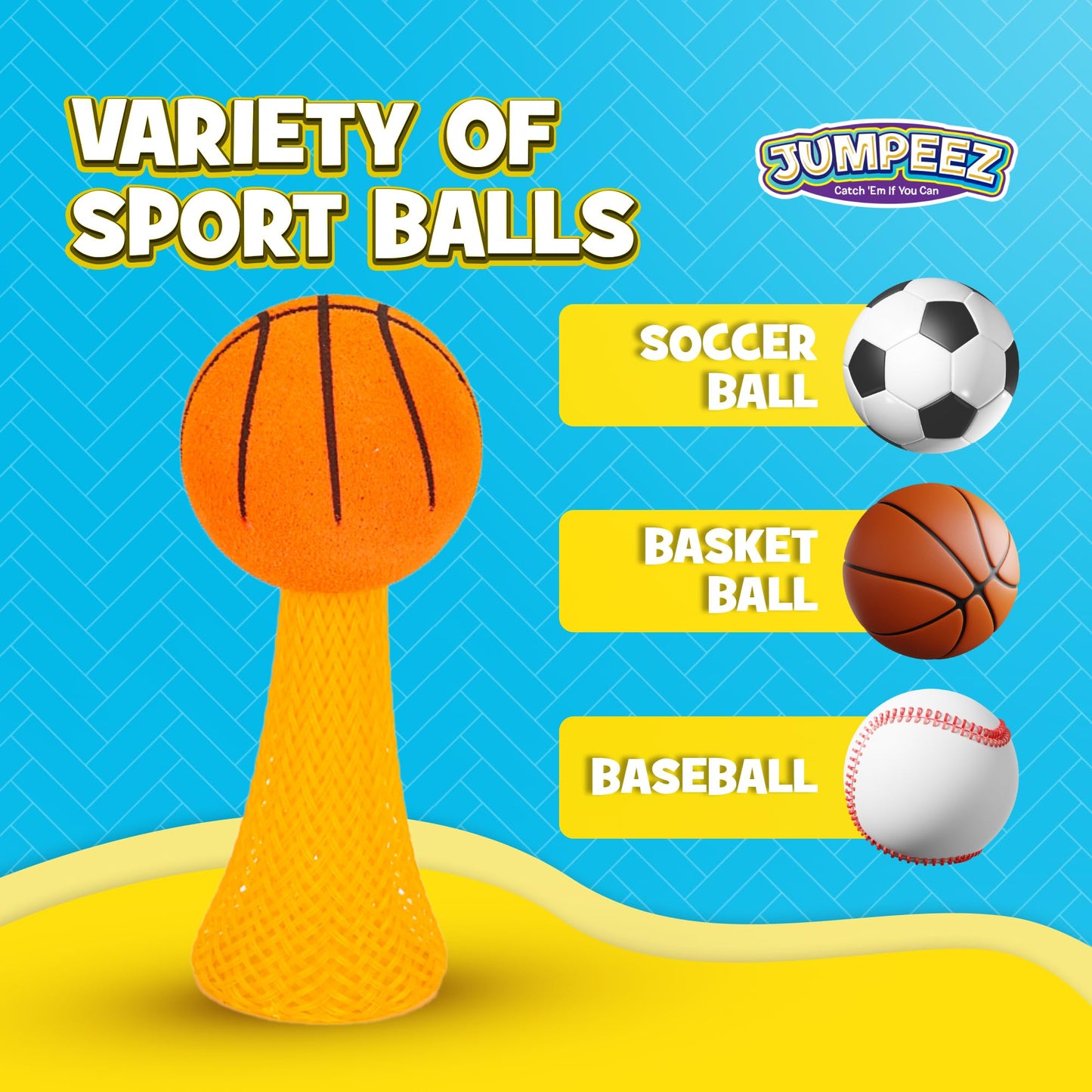 IPIDIPI TOYS Jumpeez Sport Ball Rocket Poppers – 24-Pack Jumping Spring Launcher Toys