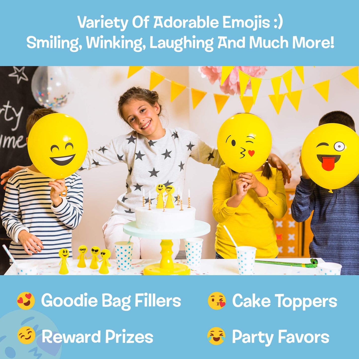 IPIDIPI TOYS Jumpeez Emoji Rocket Poppers – 24-Pack Jumping Popper Toys for Kids