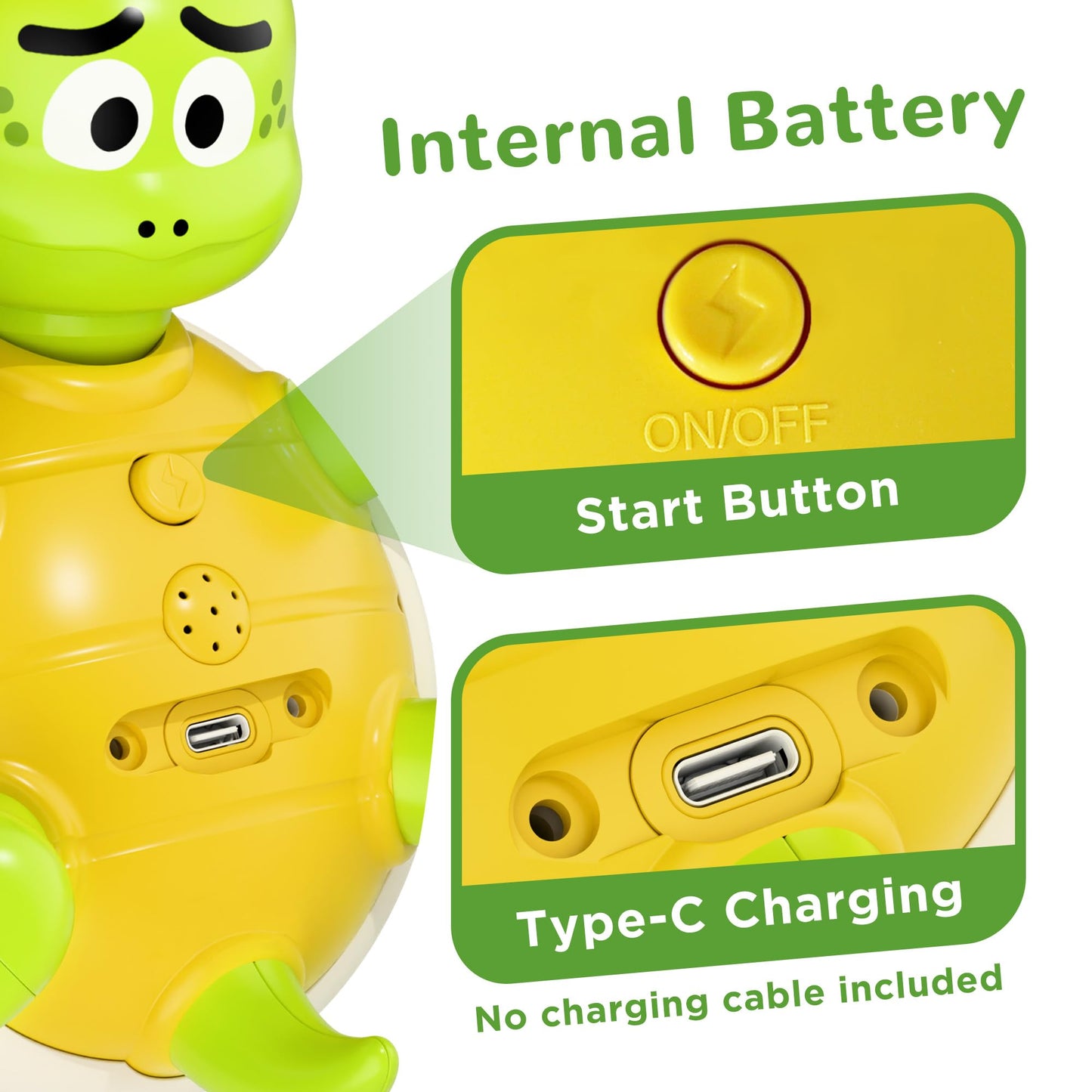 iPlay iLearn Baby Bath Toy Set – Rechargeable Turtle Sprinkler & 5 Rings for Toddlers