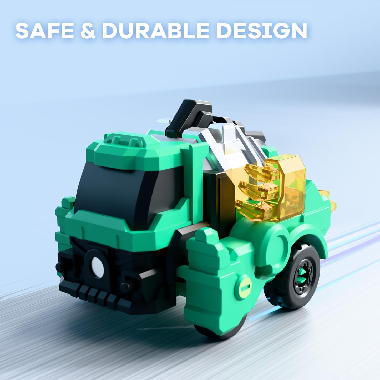 iPlay iLearn Dinosaur Transformer Robot Toy – 6-in-1 Magnetic Dino Cars for STEM Learning (Ages 3-8)