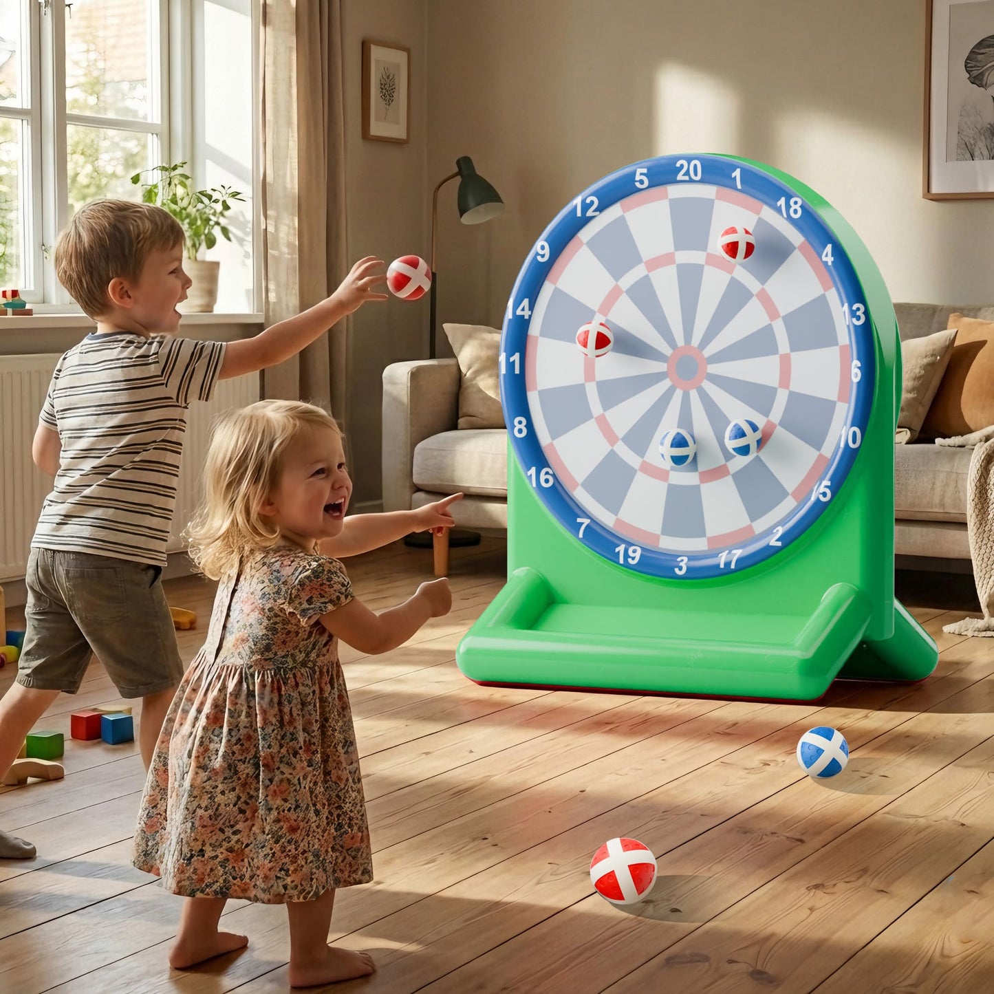 iPlay iLearn Inflatable Dart Board Pool Toy – Water Games for Kids & Family