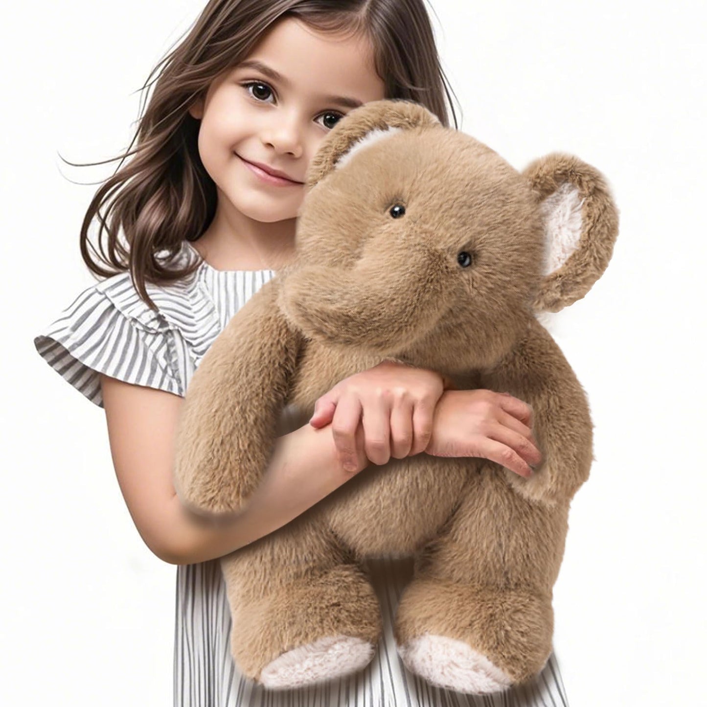 IPlay iLearn Elephant Plush Toy - 18-Inch Soft Baby Elephant Stuffed Animal