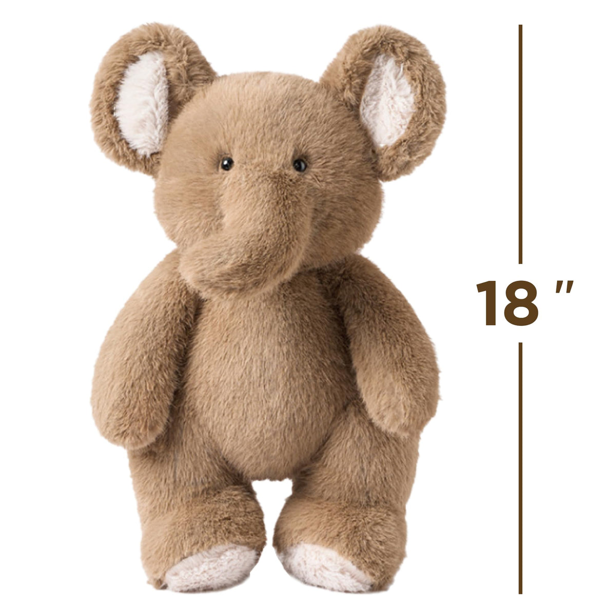 IPlay iLearn Elephant Plush Toy - 18-Inch Soft Baby Elephant Stuffed Animal