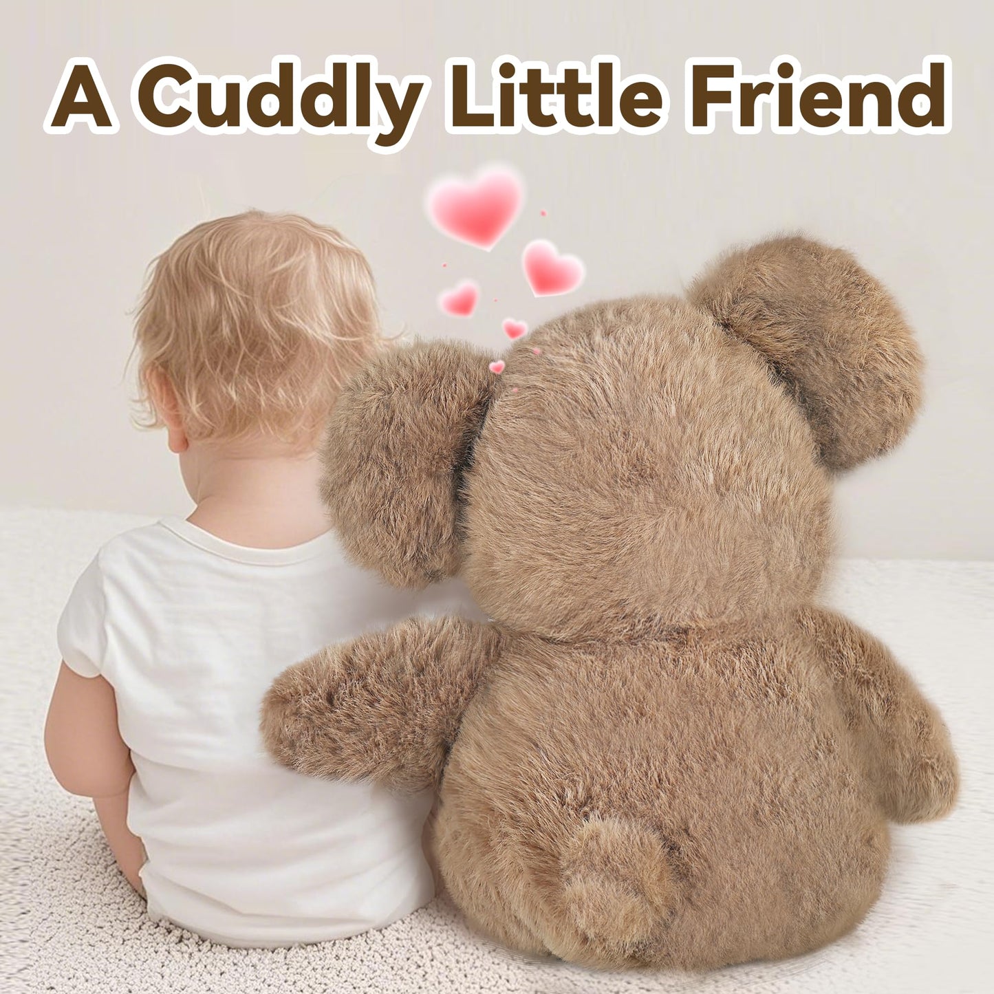 IPlay iLearn Elephant Plush Toy - 18-Inch Soft Baby Elephant Stuffed Animal