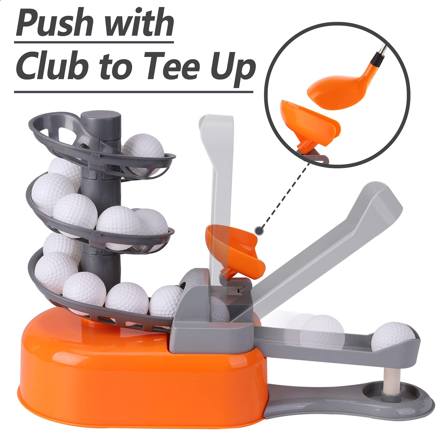 iPlay iLearn Kids Golf Set with Left & Right Club Heads – Outdoor Toy for Ages 3-5