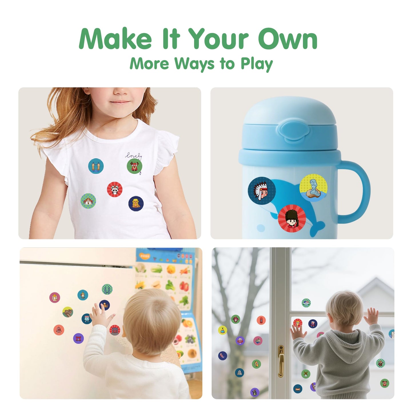 iPlay iLearn Lady Libert Sticker Set – 400+ Stickers & 18-Page Activity Book