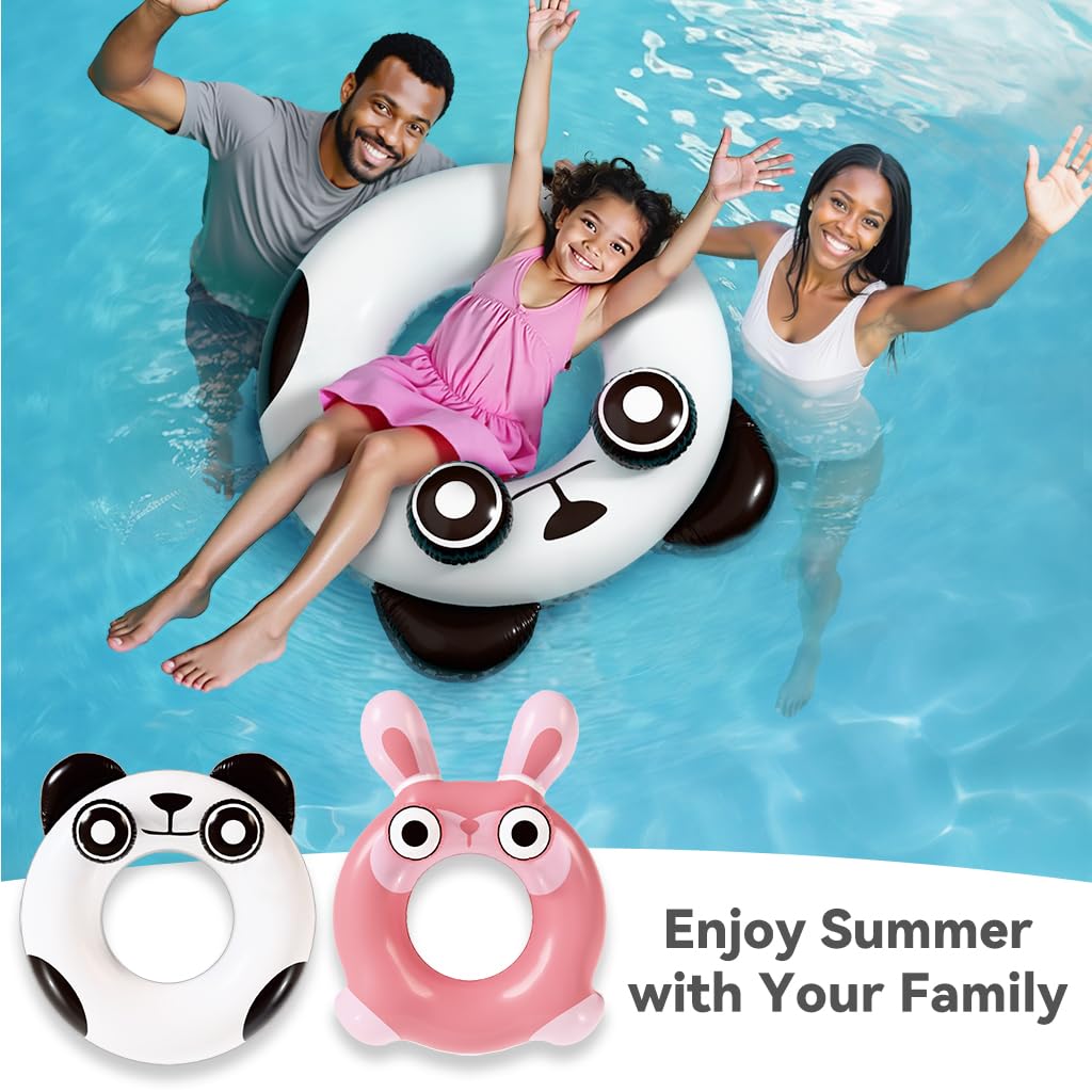 iPlay Pool Wave Kids Swim Ring 2 Pack – Animal Pool Floats for Ages 4–10 | Summer Water Fun