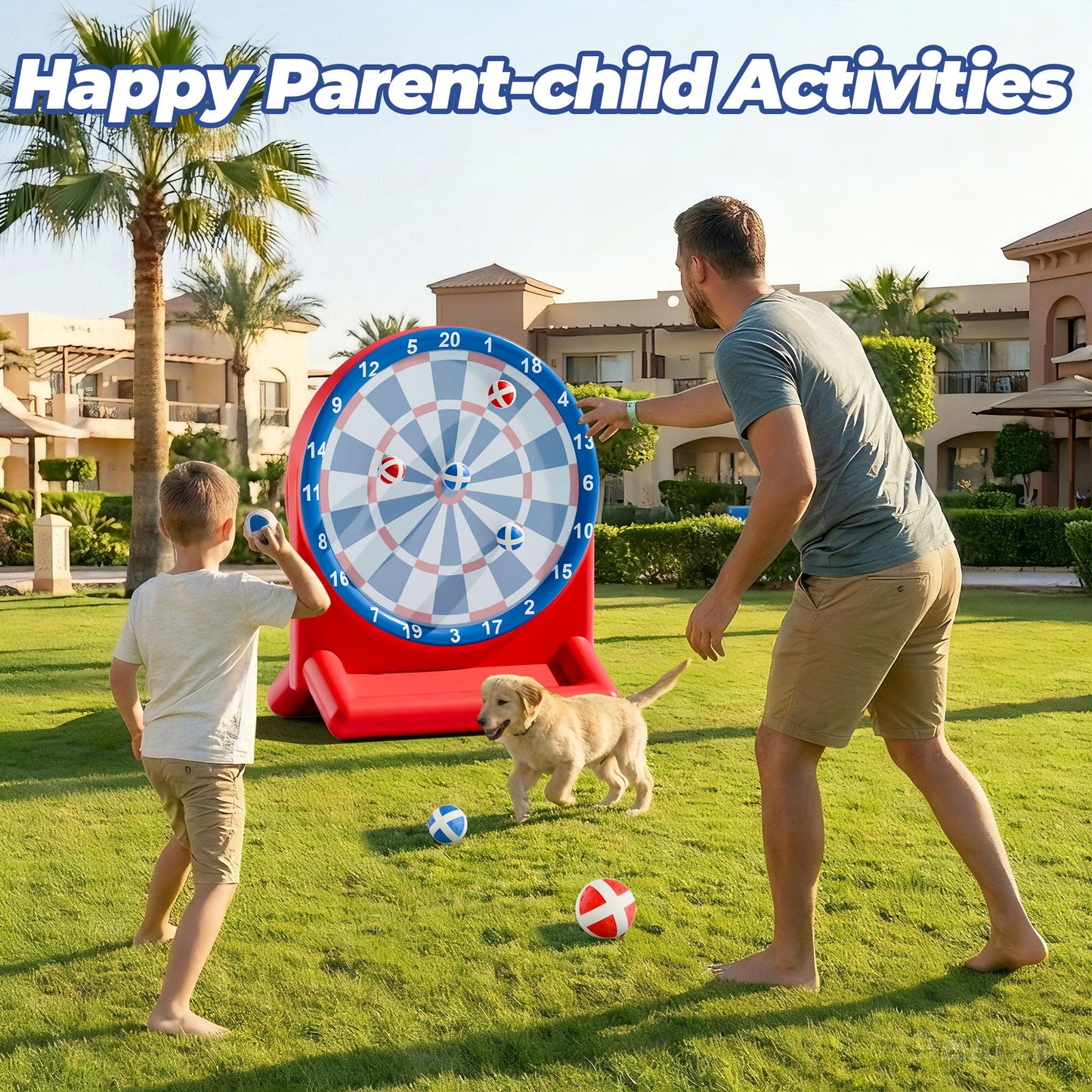 iPlay iLearn Inflatable Dart Board Pool Toy – Fun Water Games for Kids & Teens