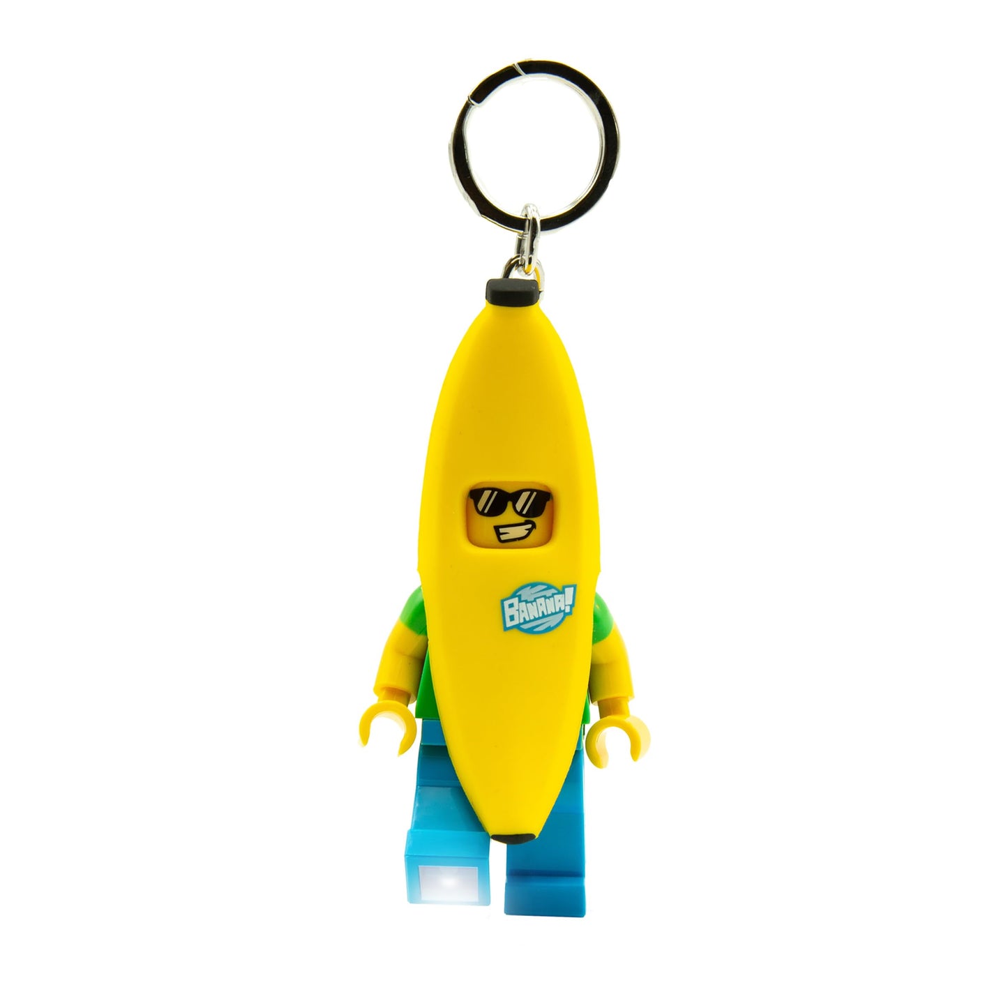 IQ LEGO Minifigures Banana Guy Keychain Light – 3.7-Inch LED Flashlight (KE118H)