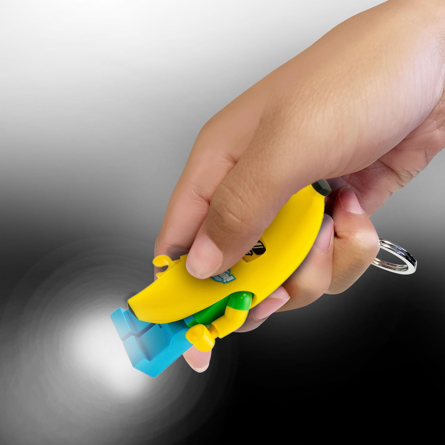 IQ LEGO Minifigures Banana Guy Keychain Light – 3.7-Inch LED Flashlight (KE118H)