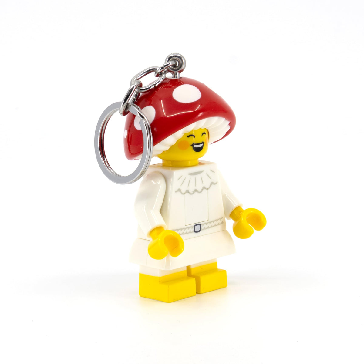 IQ LEGO Mushroom Sprite Keychain Light – 66mm Mini Figure with LED Feet (KE240H)