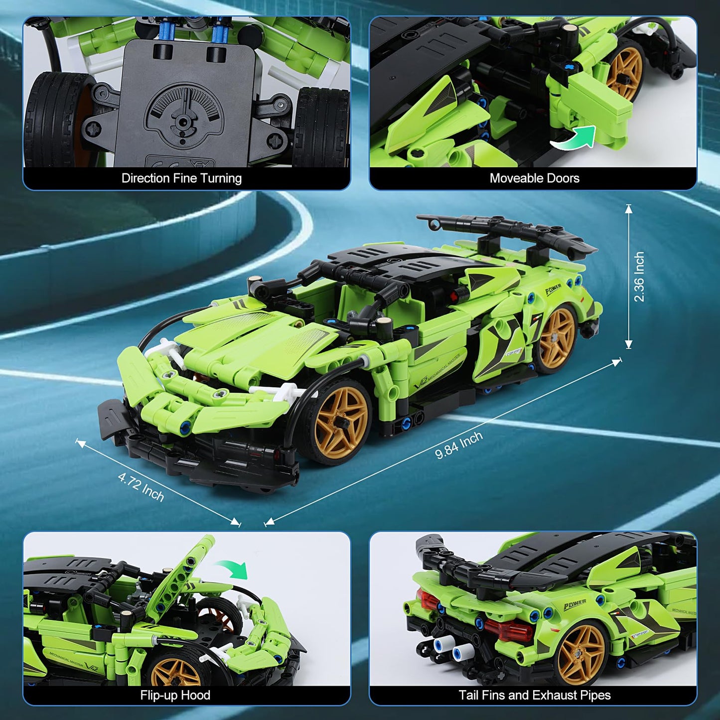 IQKidz 2-in-1 RC Race Car & Robot Building Kit for Kids (Ages 6-12+)