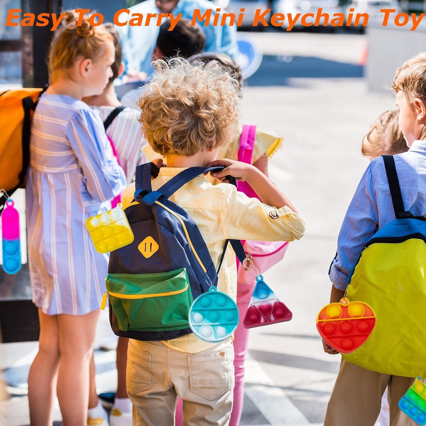 Irnushka Pop Fidget Keychain – 180 Mini Push Pop Toys for Kids