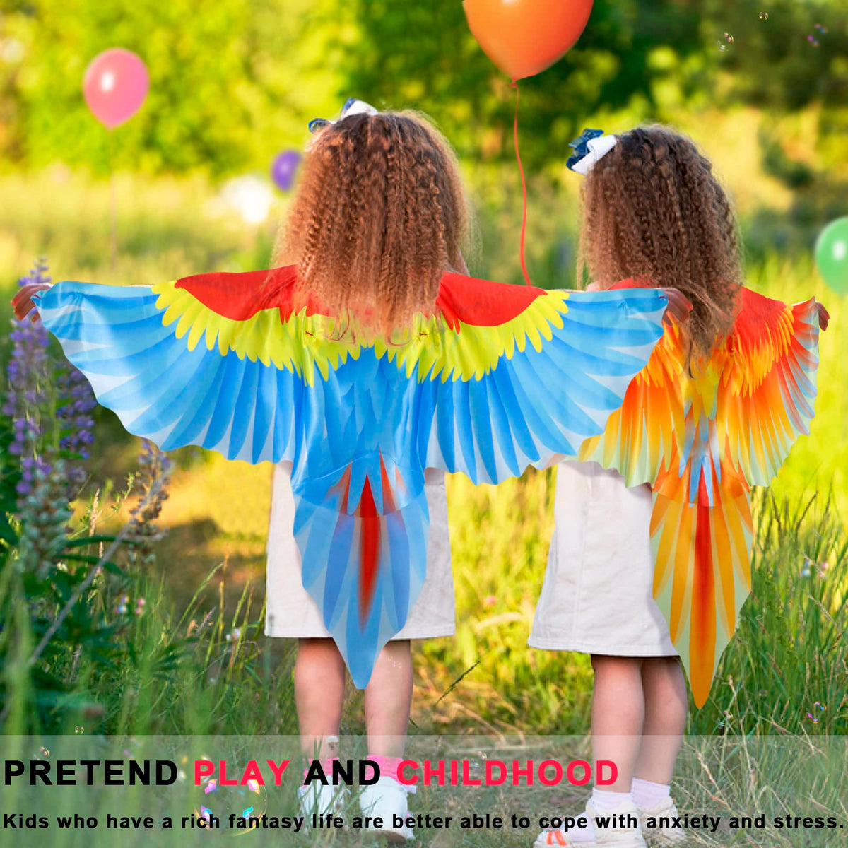 IROLEHOME Kids Bird Wings Costume with Eagle Headband – Dress-Up Set for 3-10 Year Olds
