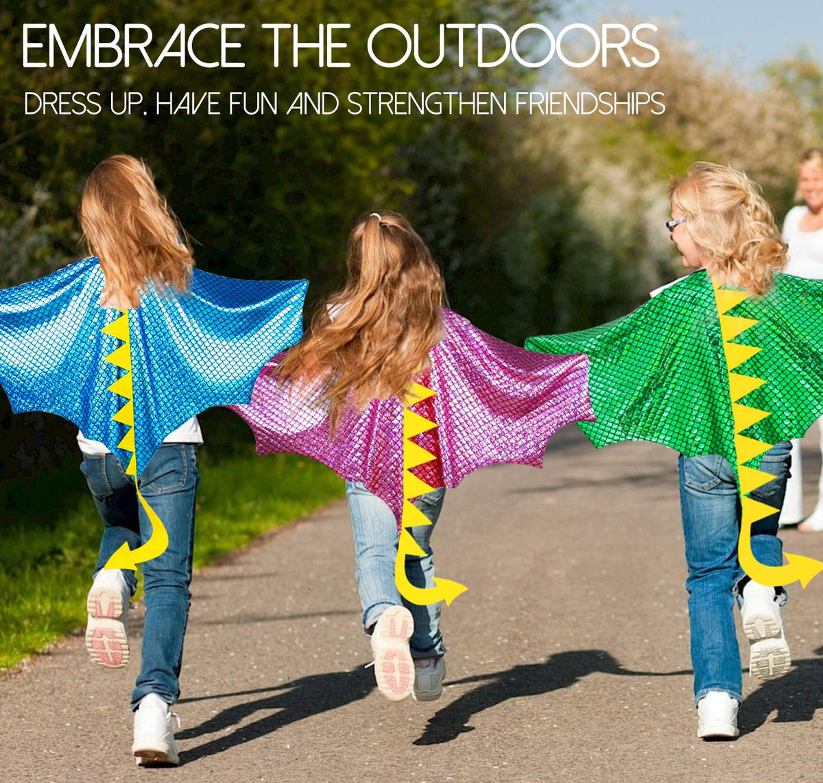 IROLEHOME Dragon-Wings Costume for Kids – Wings & Mask Dress-Up