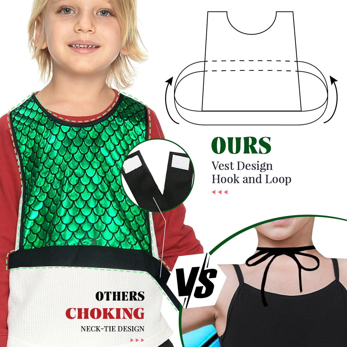 IROLEHOME Dragon-Wings Costume for Kids – Wings & Mask Dress-Up