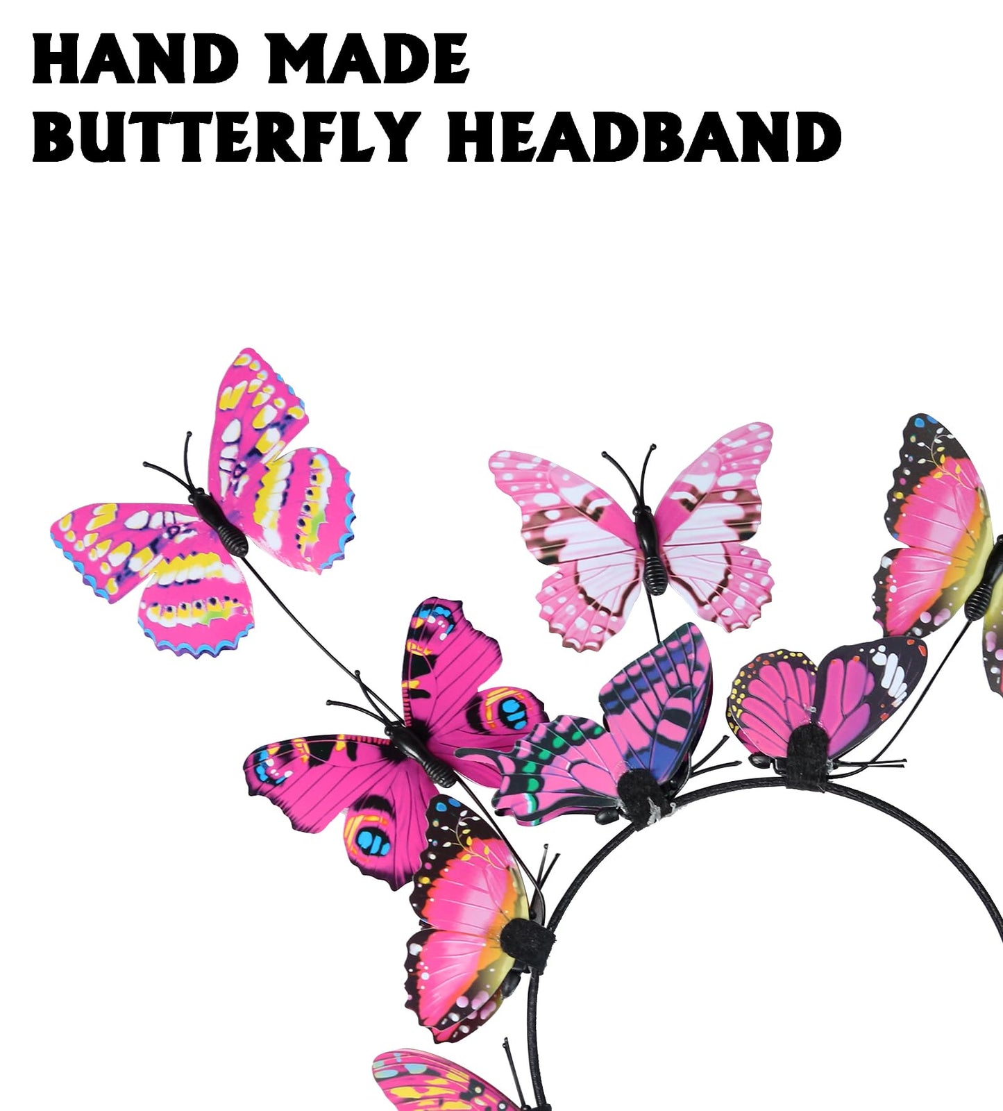 iROLEWIN Double-Sided Kids Butterfly Wings for Toddler Girls | Fairy Dress-Up Costume & Halloween Gift