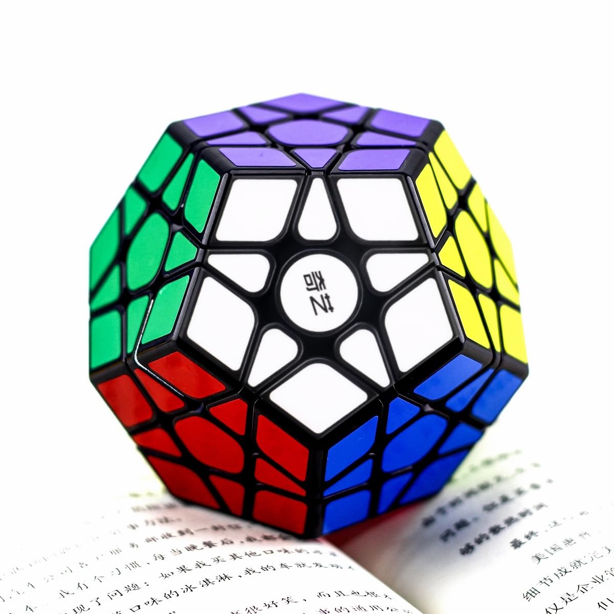 IRRDFO Megaminx Speed Cube – Qiheng Black 12-Sided Puzzle, Smooth Rotations, ABS Plastic