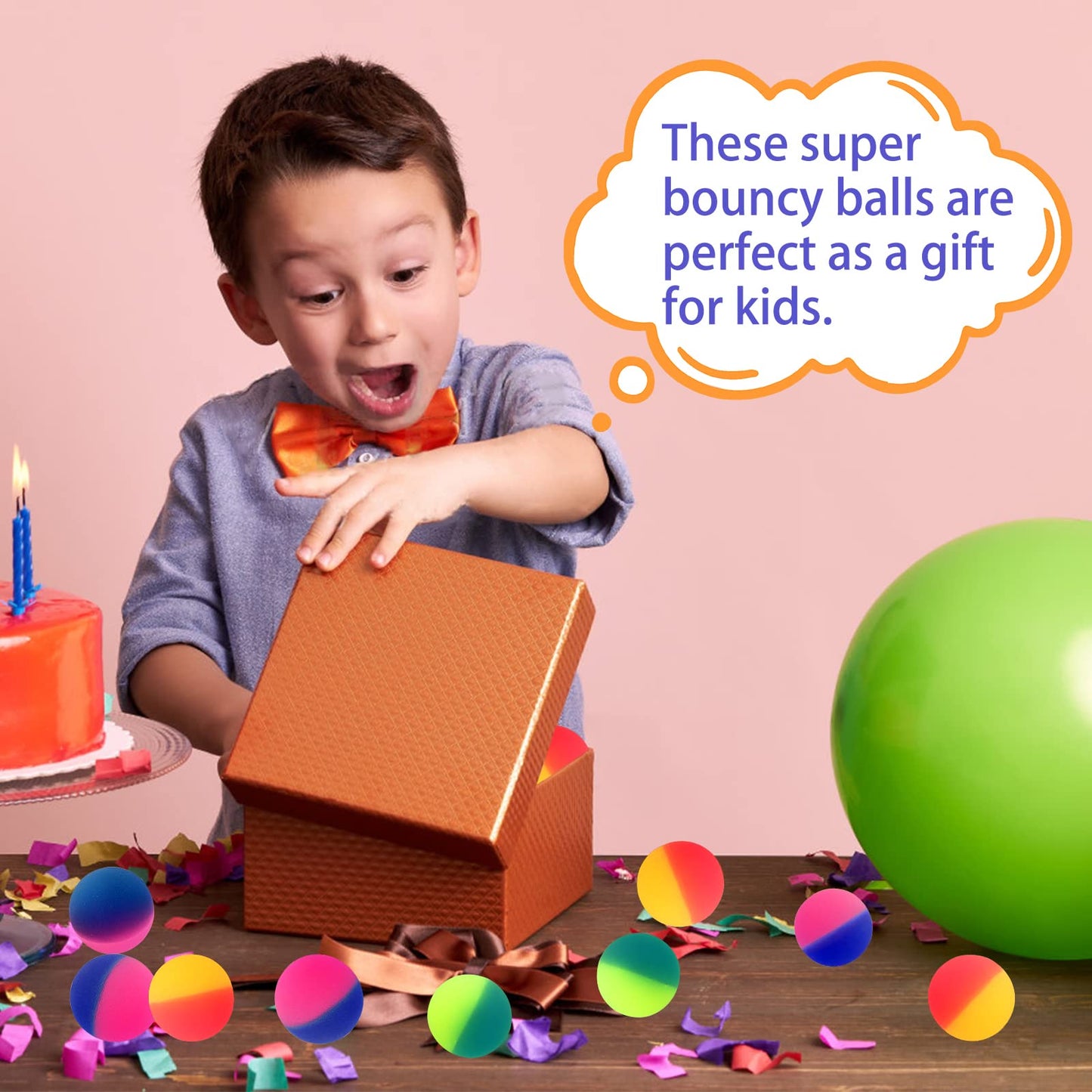 Irrmshr Jumbo 18 Pcs Bouncy Balls – High-Bounce 45 mm Rubber Balls for Kids