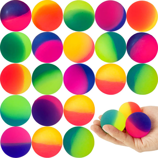 Irrmshr Jumbo 18 Pcs Bouncy Balls – High-Bounce 45 mm Rubber Balls for Kids