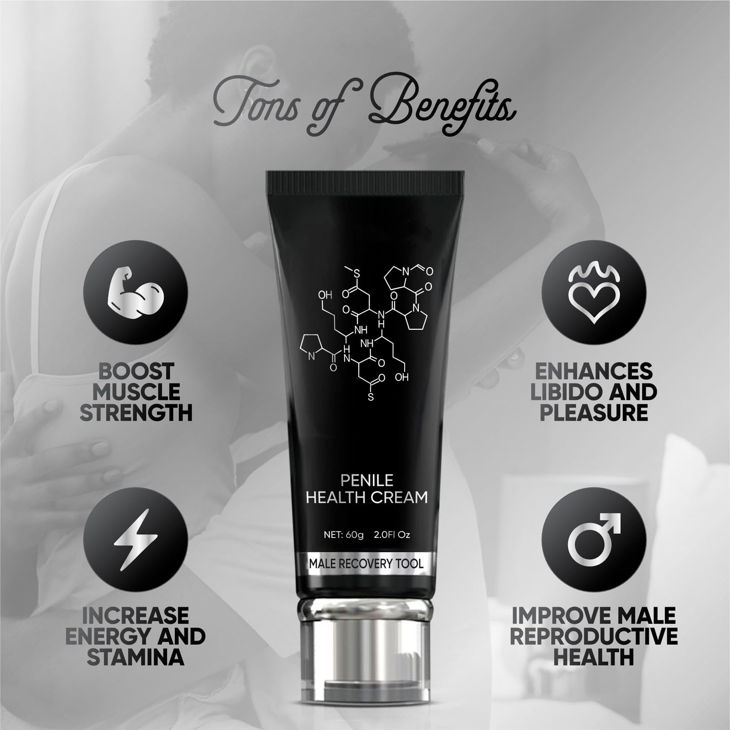 Irvy Extra Strength Men’s Repair Ointment – XXL Power Gel for Hydration, Thickness & Stamina