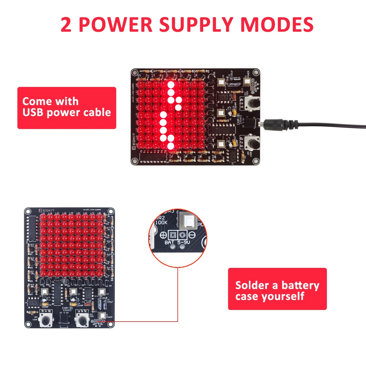 IS Soldering Learning Kit with Knob-Control LED Light – Soldering Practice for STEM Learning