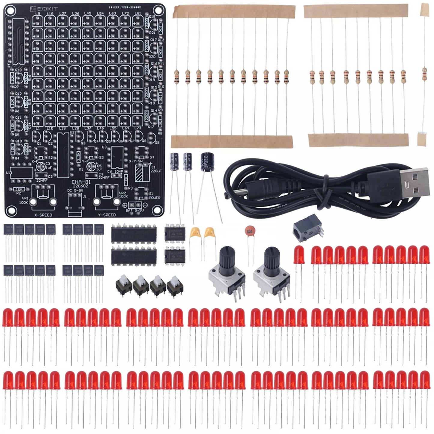 IS Soldering Learning Kit with Knob-Control LED Light – Soldering Practice for STEM Learning