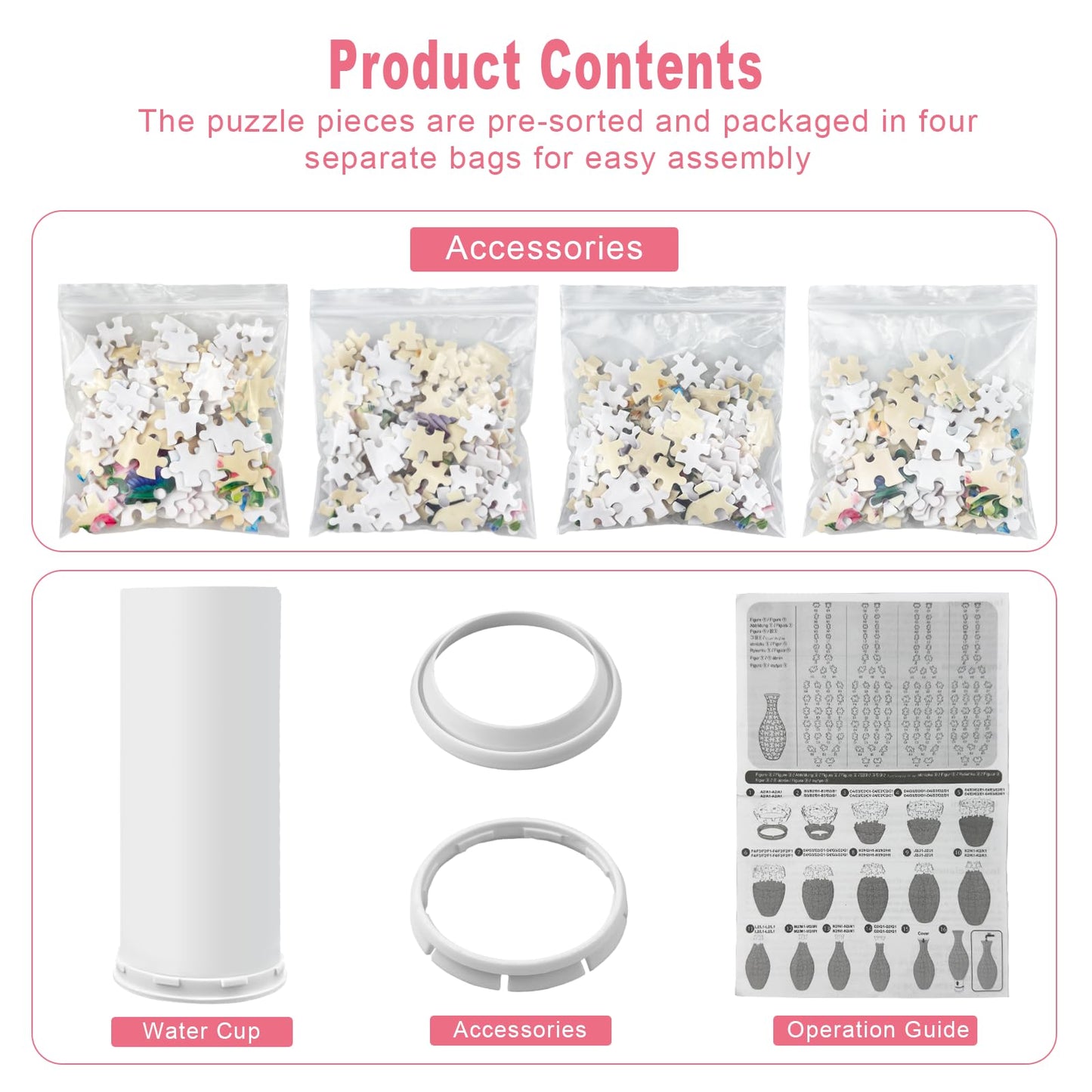 Iselyn 3D Puzzle Vase for Adults – 160-Piece DIY Vase with Hummingbird Pattern for Home Decor