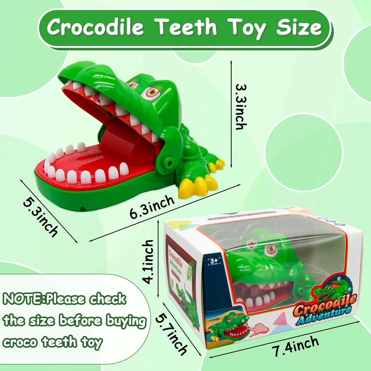 iShyan Crocodile Teeth Toys for Kids | Crocodile Dentist Bite Game – Ages 4+