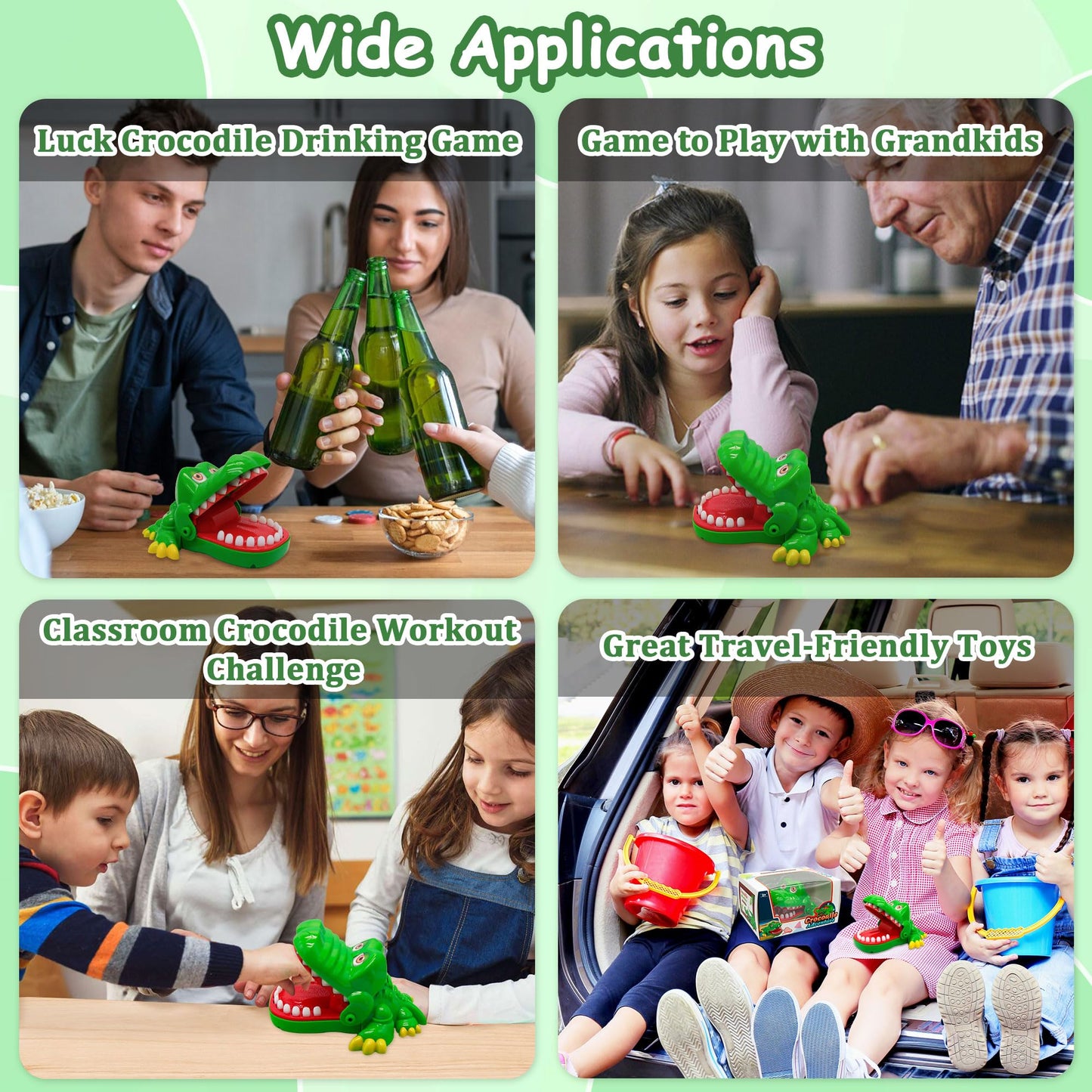 iShyan Crocodile Teeth Toys for Kids | Crocodile Dentist Bite Game – Ages 4+