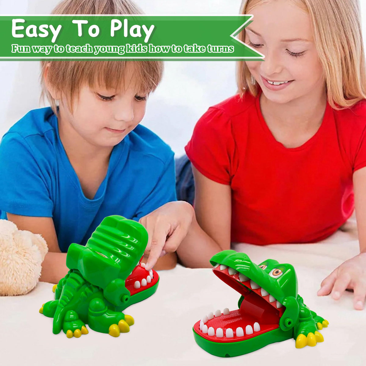 iShyan Crocodile Teeth Toys for Kids | Crocodile Dentist Bite Game – Ages 4+