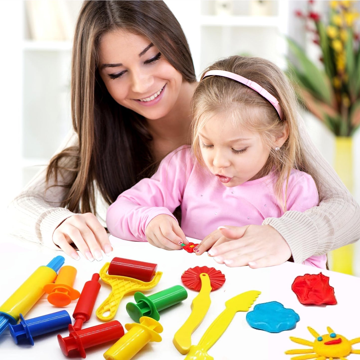 iShyan Dough Tool Kit – 9-Piece Kids Clay & Dough Starter Set with Cutters, Rollers, Scissors