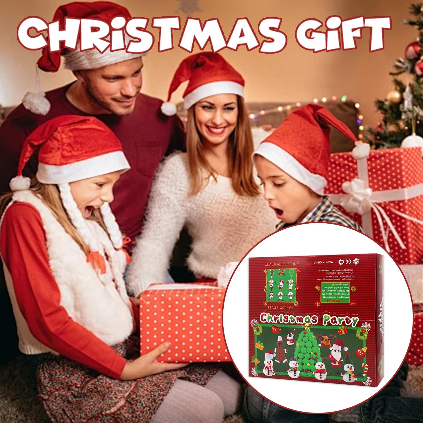 ISKIHO 9 Pack Christmas Snowman DIY Crafts Kit for Kids | Build Snowmen & Festive Figures