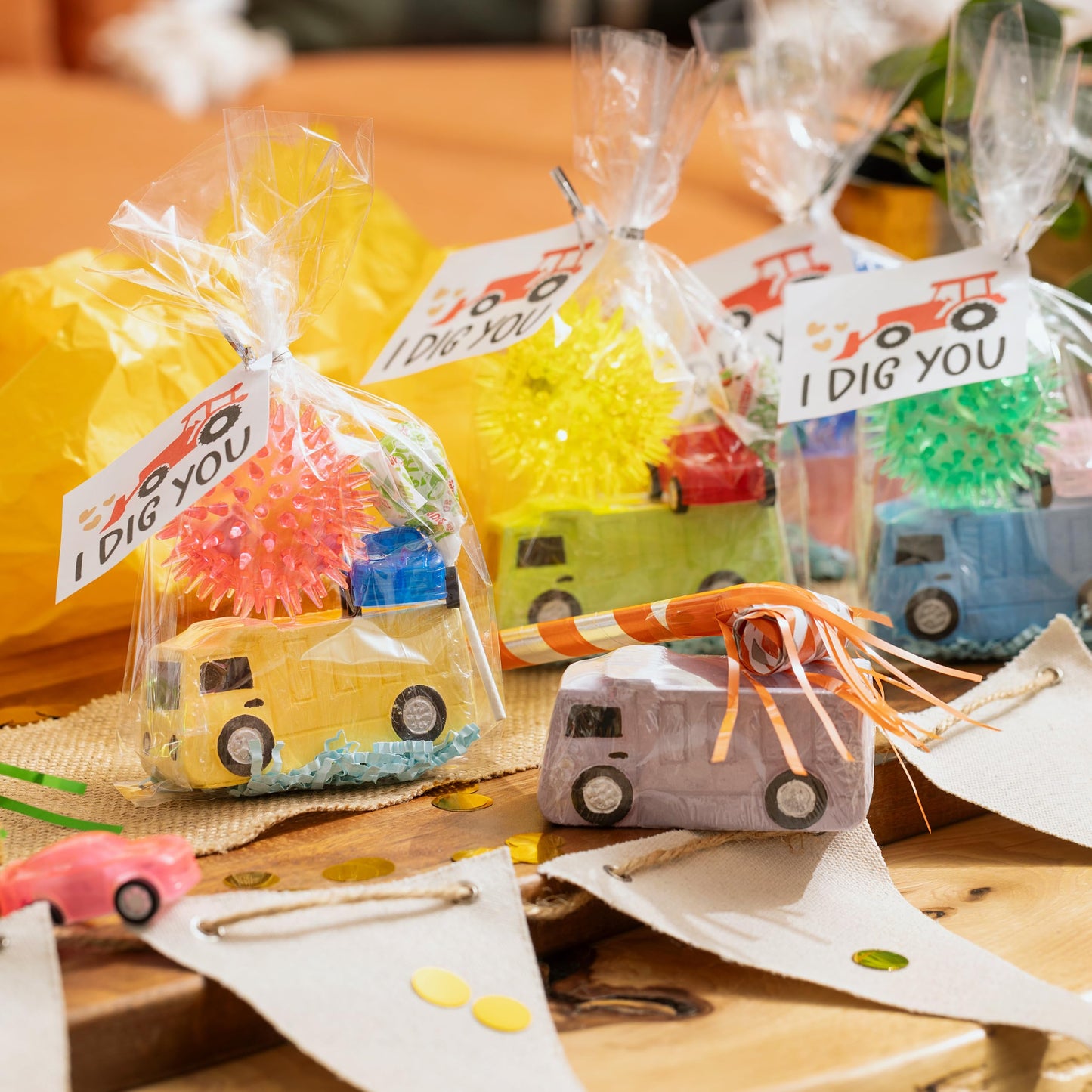 Isle of Whimsy 14 Dump Truck Sidewalk Chalk - Gift Box Set for Toddlers