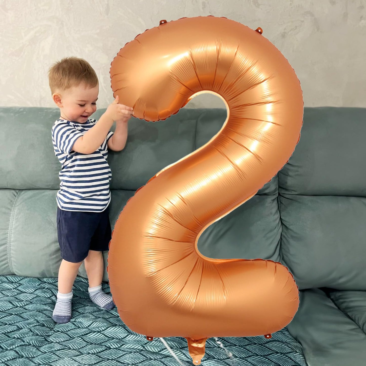 Isndare 40-Inch Orange Foil Number 4 Balloon – Birthday Party Decor