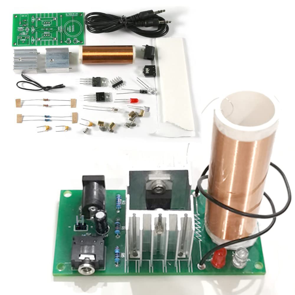 ISolderStore DIY Mini Tesla Coil Kit 15W – Soldering Practice, Music Plasma Speaker