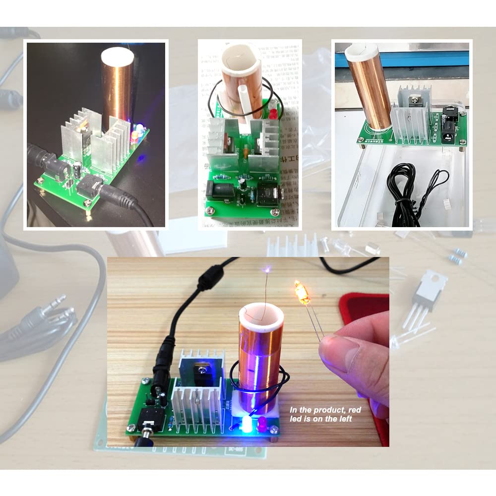 ISolderStore DIY Mini Tesla Coil Kit 15W – Soldering Practice, Music Plasma Speaker