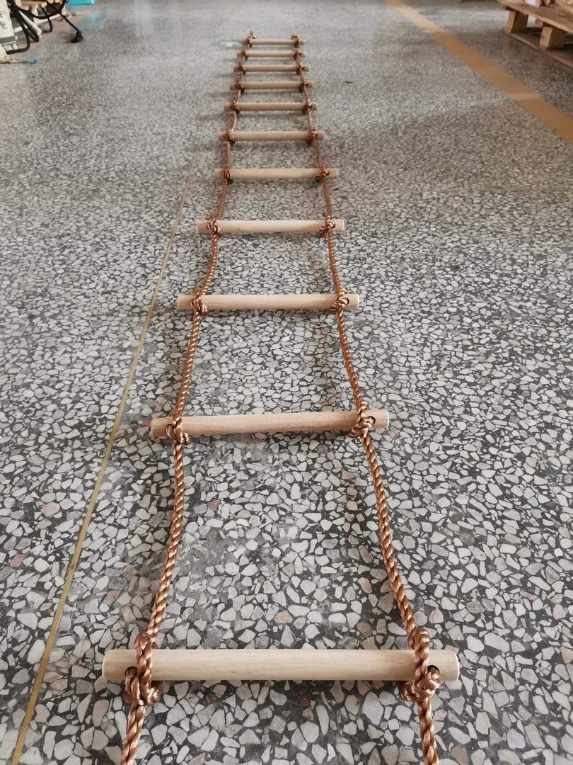 ISOP Swedish Wall Rope Ladder 6.5 ft – Kids Climbing Rope Ladder for Backyard Play