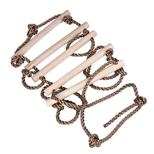 ISOP Swedish Wall Rope Ladder 6.5 ft – Kids Climbing Rope Ladder for Backyard Play