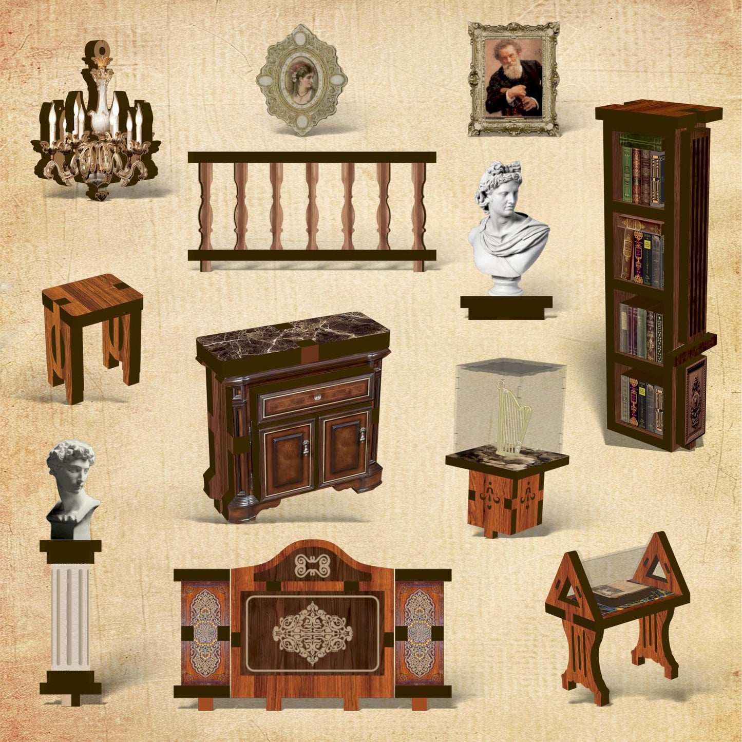 ISSEVE Book Nook Kit – DIY 3D Wooden Dollhouse for Adults | Library of Philosophical