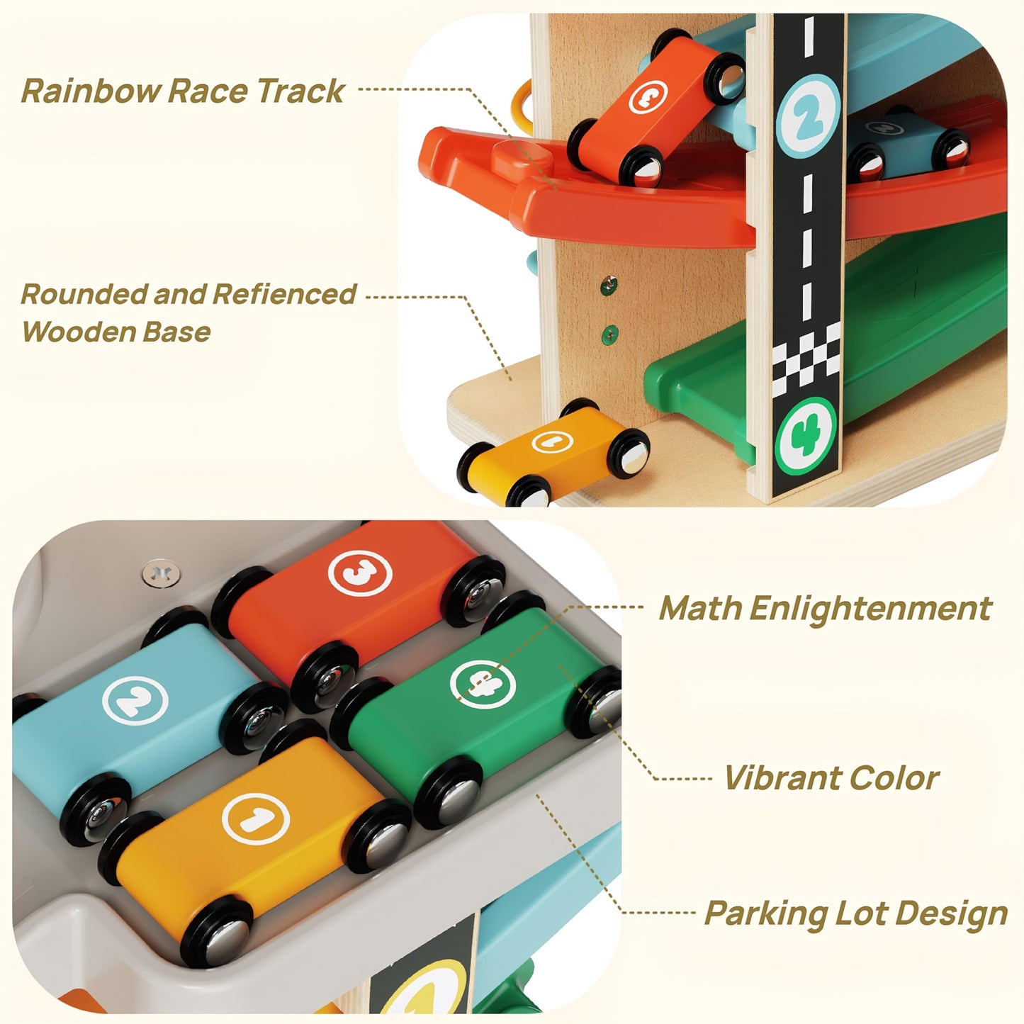 Itainq 2-in-1 Montessori Toddler Toy for 1-2 Year Olds | Early Learning Gift