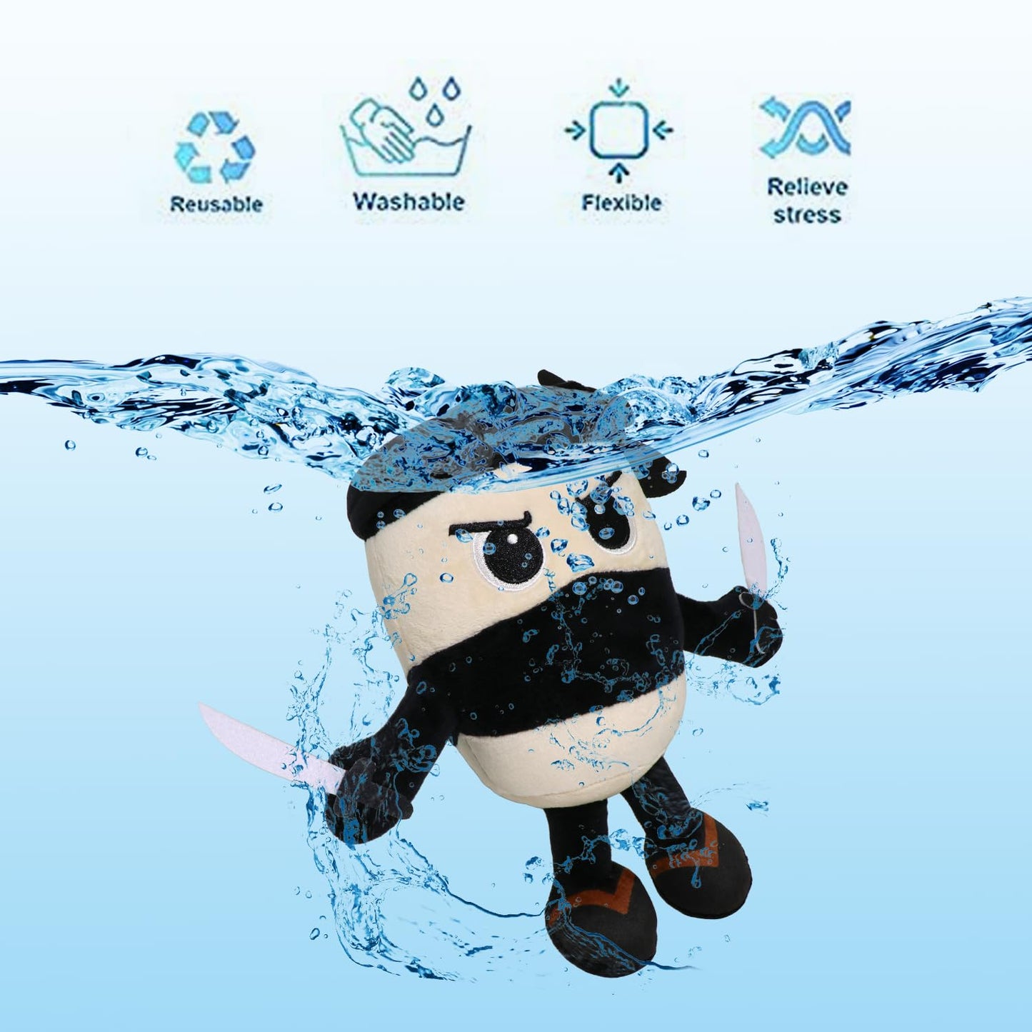 Italian Brainrot Plush – 9.8-inch Cappuccino Assassino, Cute Stuffed Toy