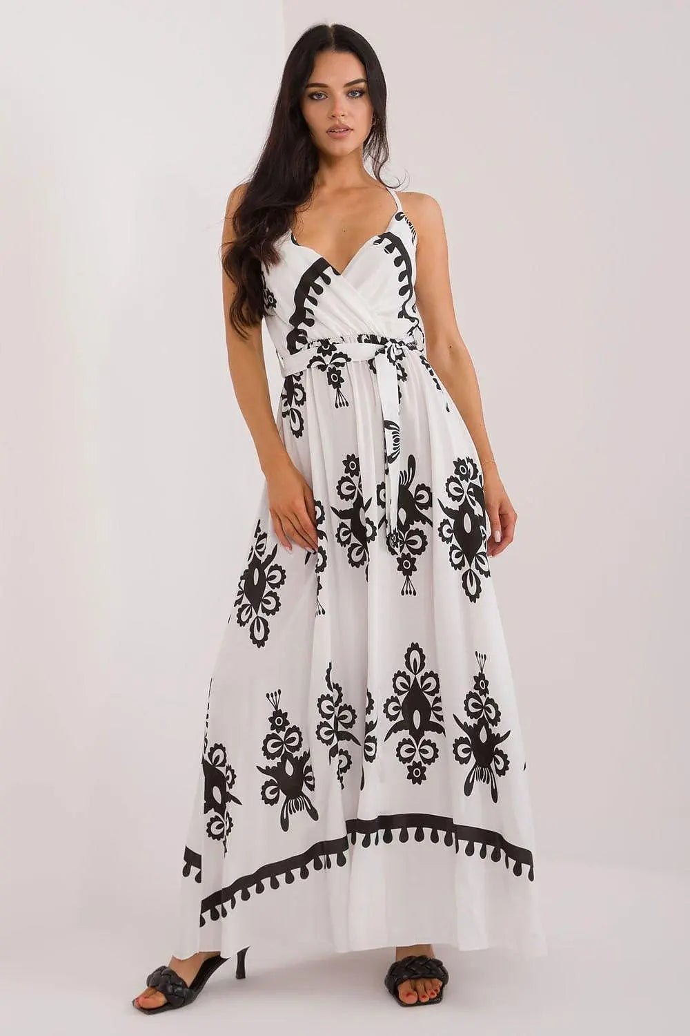 Italy Moda summer flared boho dress