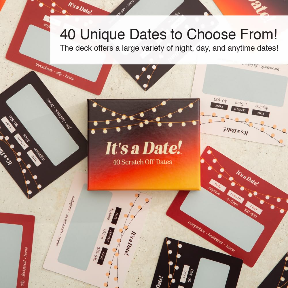 It's a Date! 40 Fun & Romantic Scratch-Off Date Night Ideas for Couples