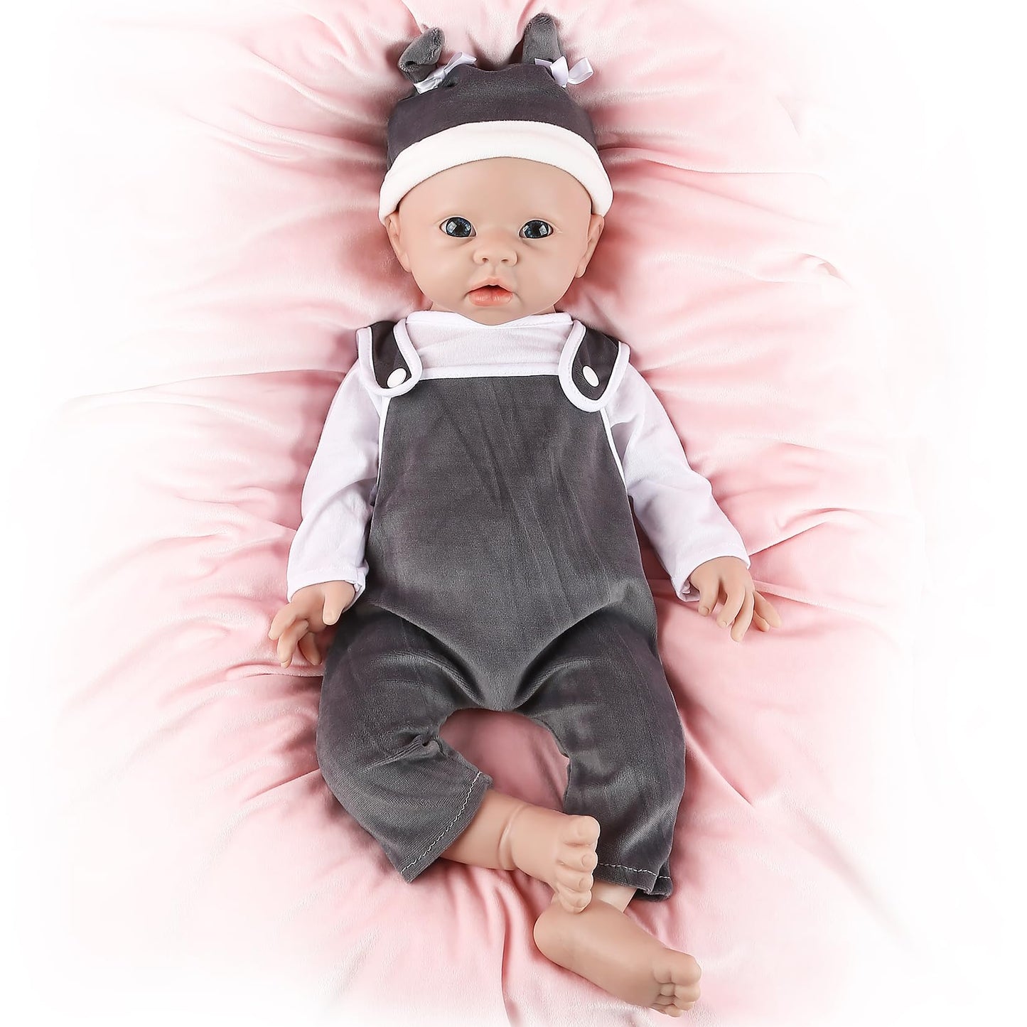 IVITA 20-Inch Reborn Silicone Baby Doll – Lifelike Real Newborn for Collectors & Kids 3+
