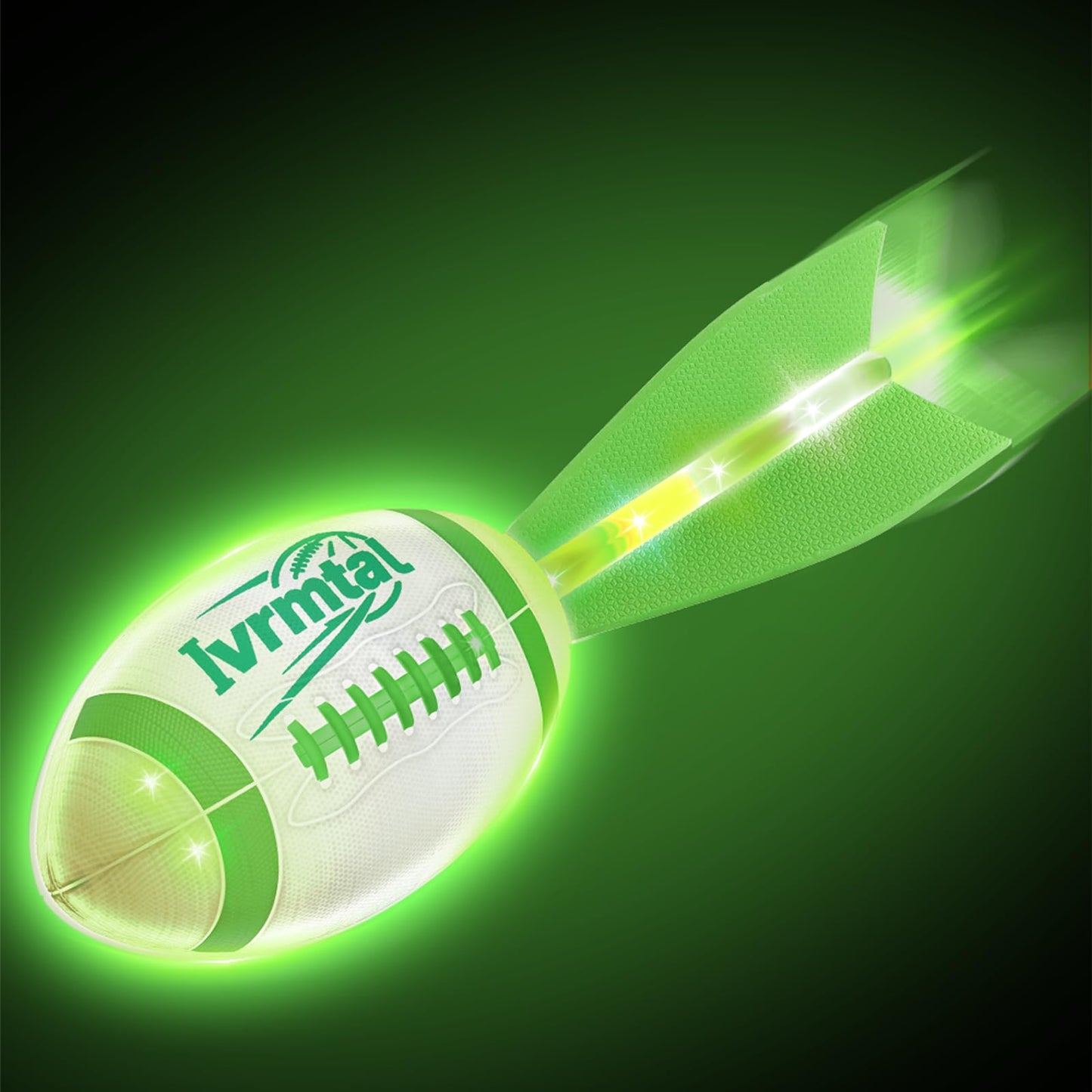 Ivrmtal Foam Glow Football – LED Light Up, Color-Changing Night Play for Kids 8-12