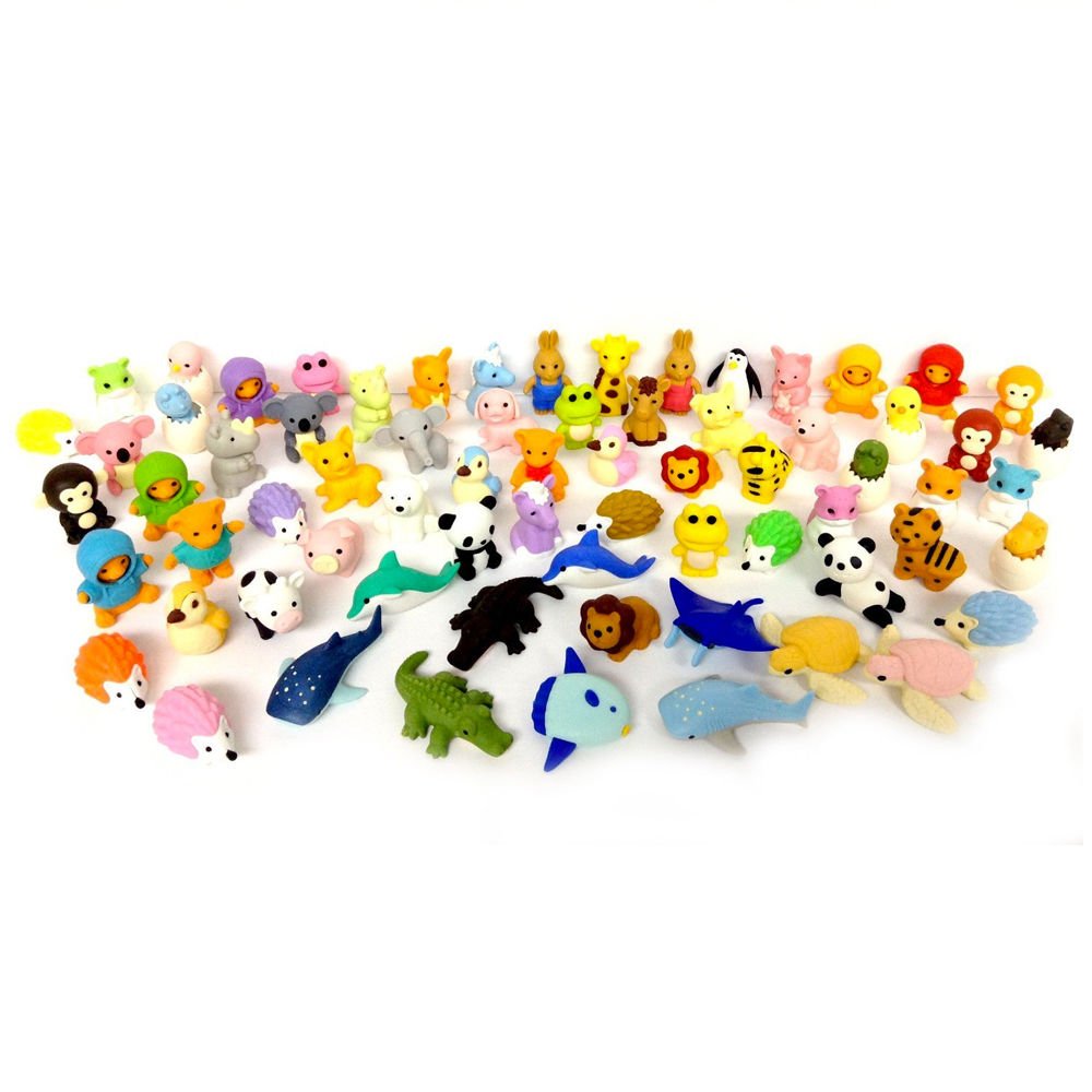 Iwako Animal Erasers Overstock – Pack of 20 | Authentic Japanese Erasers