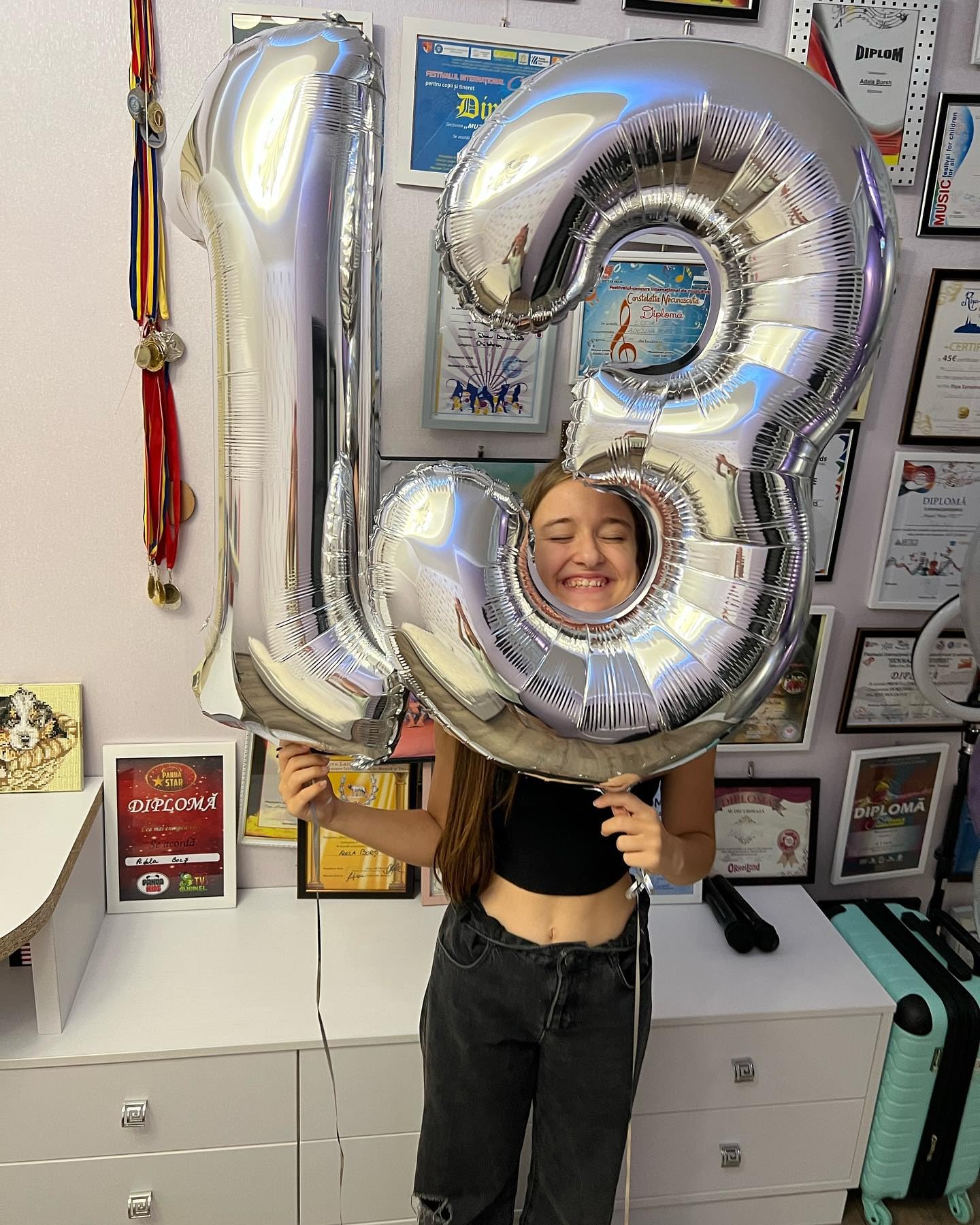 IWERP 40-Inch Silver 13 Balloon – 13th / 31st Birthday Number Decor