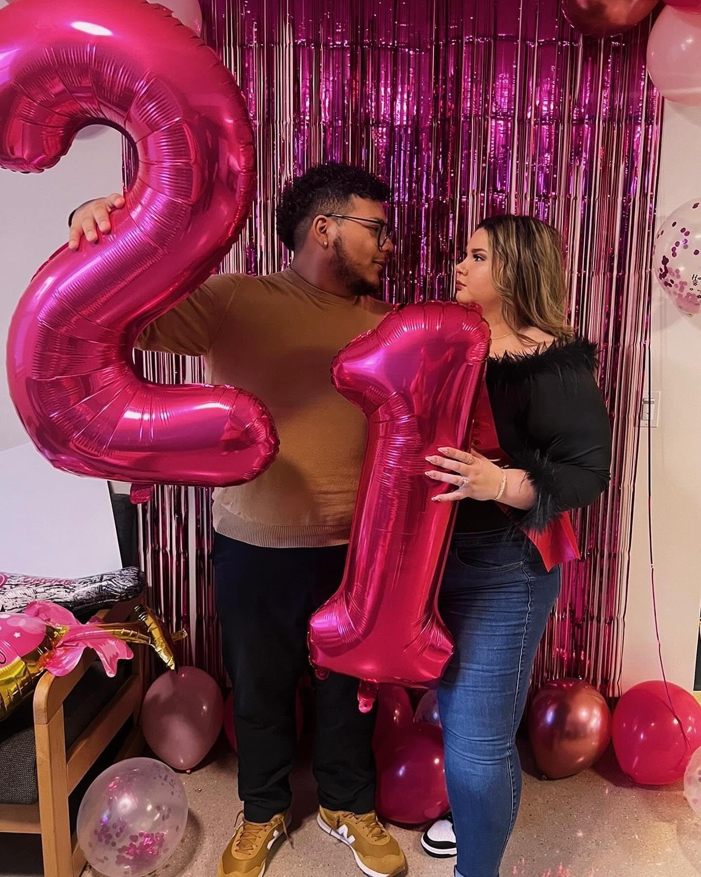 IWERP Hot Pink 21 Balloon 40-Inch - 21st Birthday Decorations
