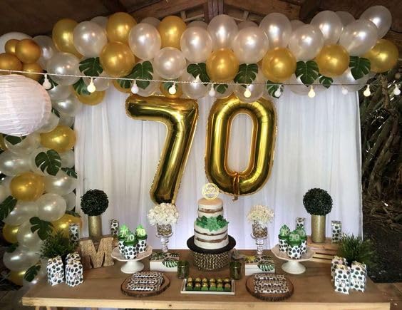 IWERP Gold Number 4 Balloon 40-Inch – Giant 4th Birthday Party Decoration